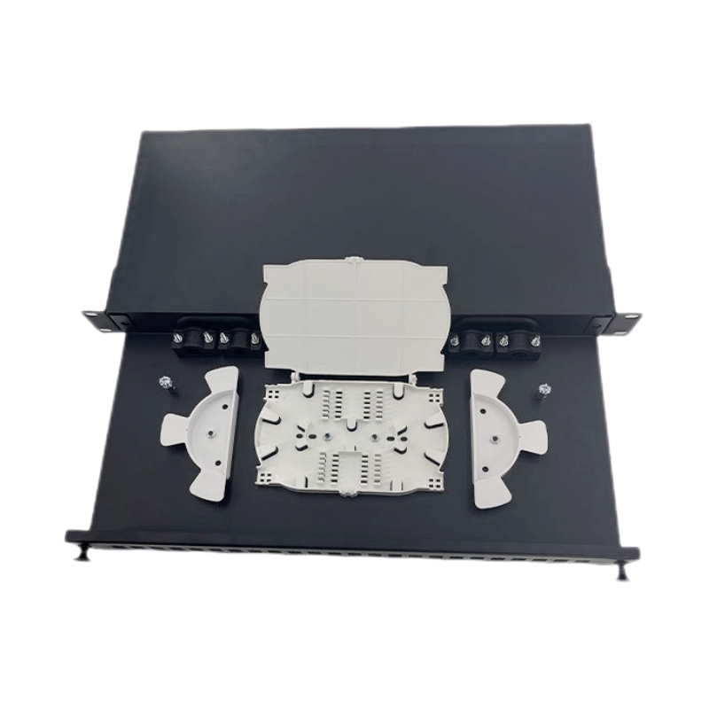 Fiber Optic LC/SC/ST/FC High-density Pull-out Distribution Patch Panel, 12-core/ 24-core/ 48-core/ 96-core, Black, MCFOPP-2