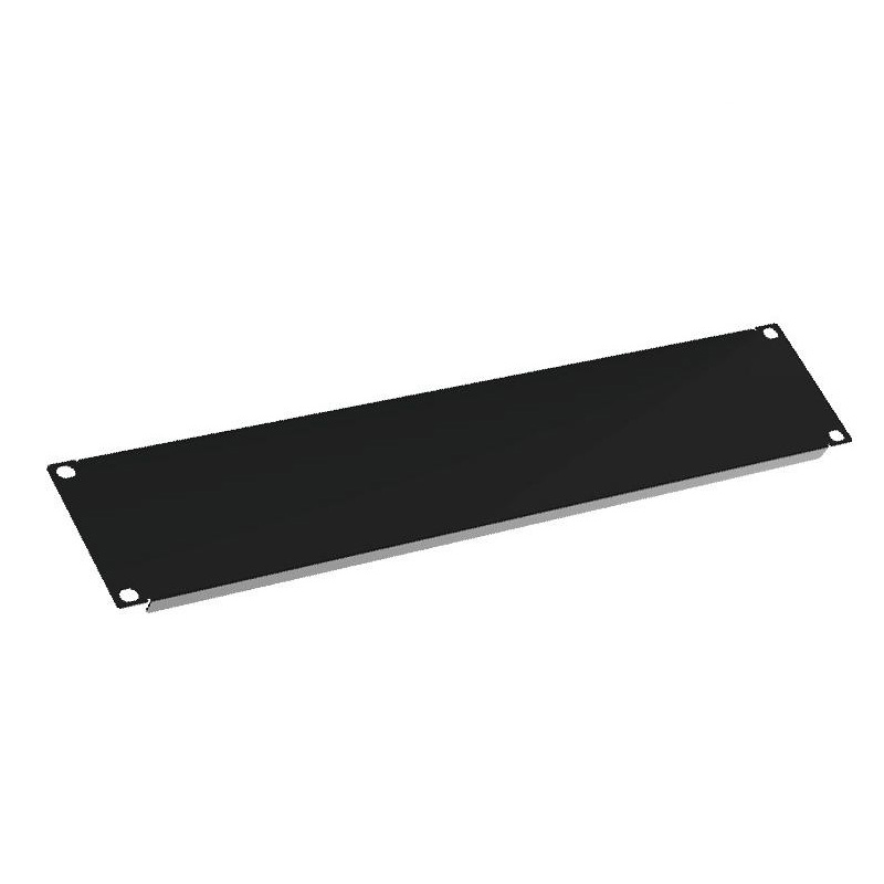 19” Cabinet Blank Panel Black 1U 2U