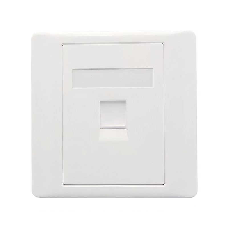 Wall Socket Plate 1&2 ports for Keystone Modules, Frame 86x86mm