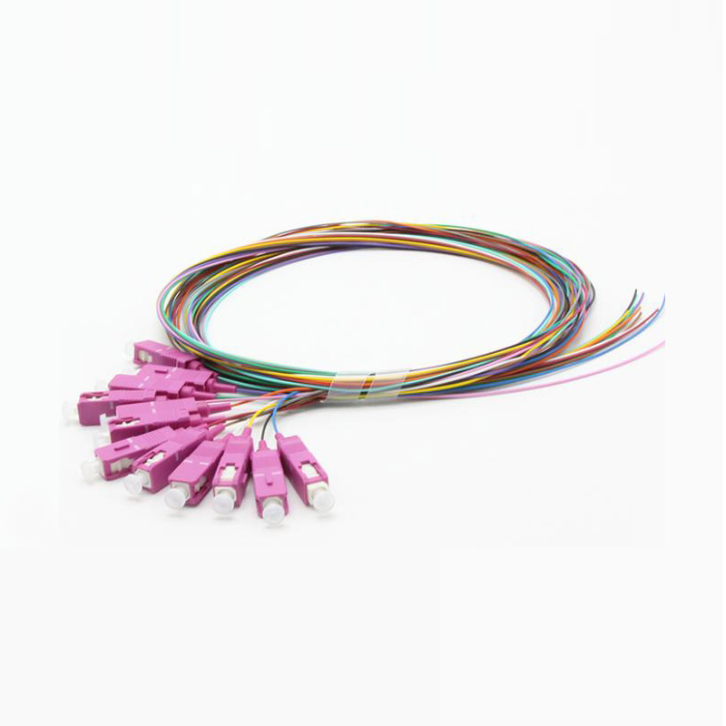 Fiber Optic Pigtail Pack SC/UPC MM OM4 50/125 µ LSZH 1m Loose buffer