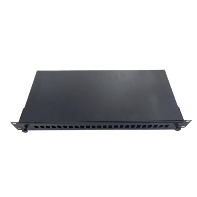 Fiber Optic LC/SC/ST/FC High-density Pull-out Distribution Patch Panel, 12-core/ 24-core/ 48-core/ 96-core, Black, MCFOPP-2