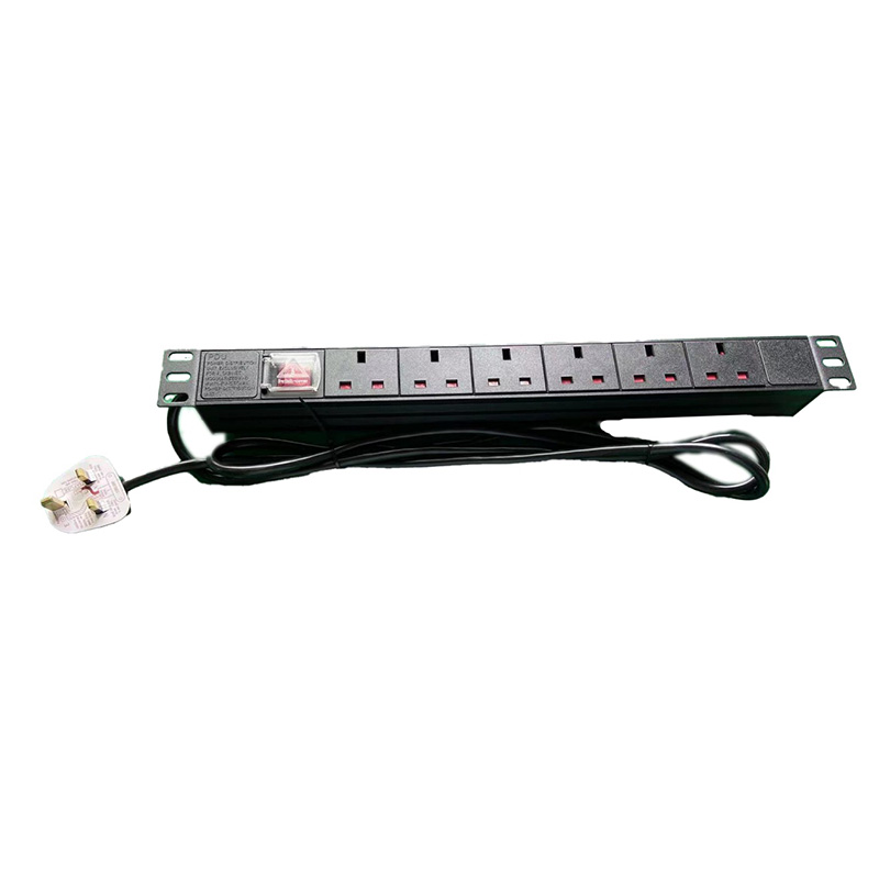 19” Power Distribution Unit (PDU) Rack Mount 6-Port British Type