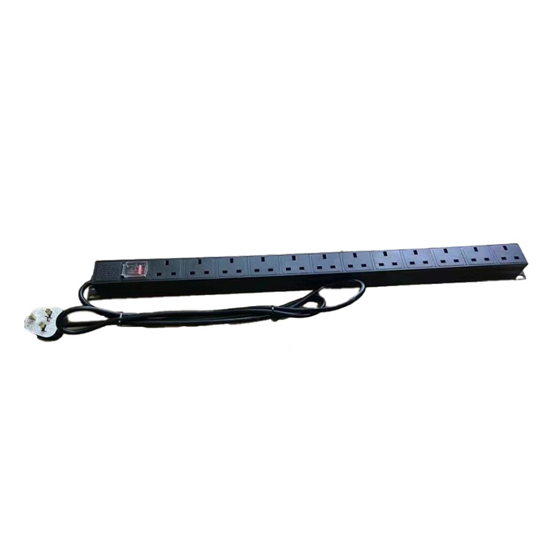 19” Power Distribution Unit (PDU) Rack Mount 12-Port British Type