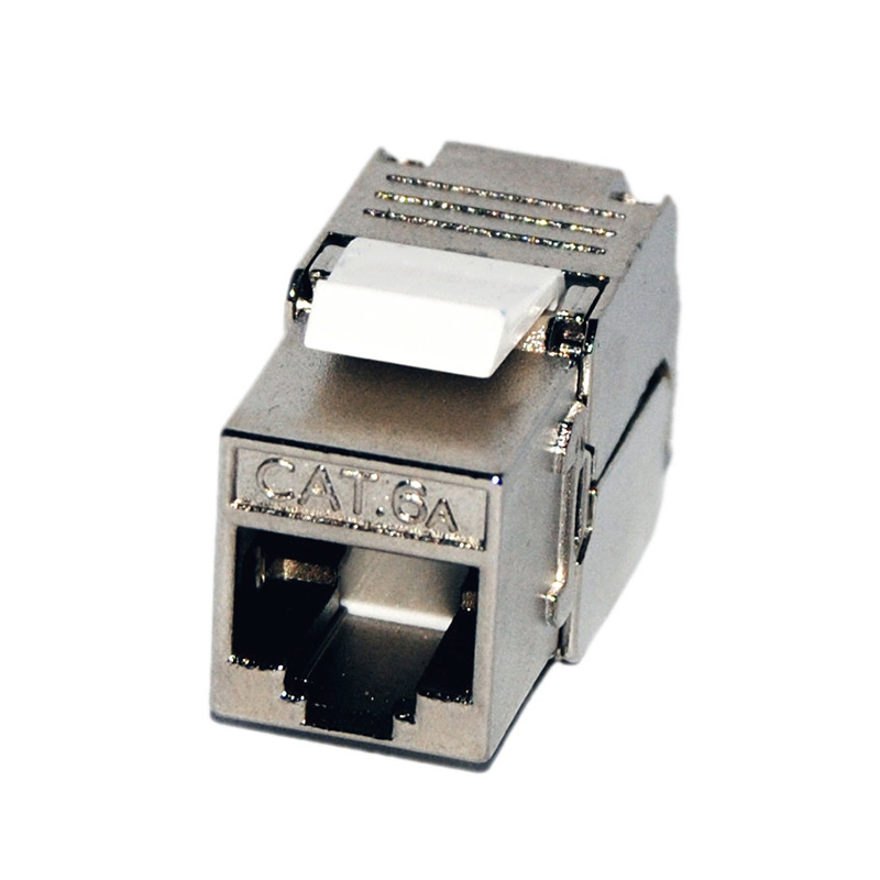 CAT6A Keystone Jack, Shielded, Tool Free