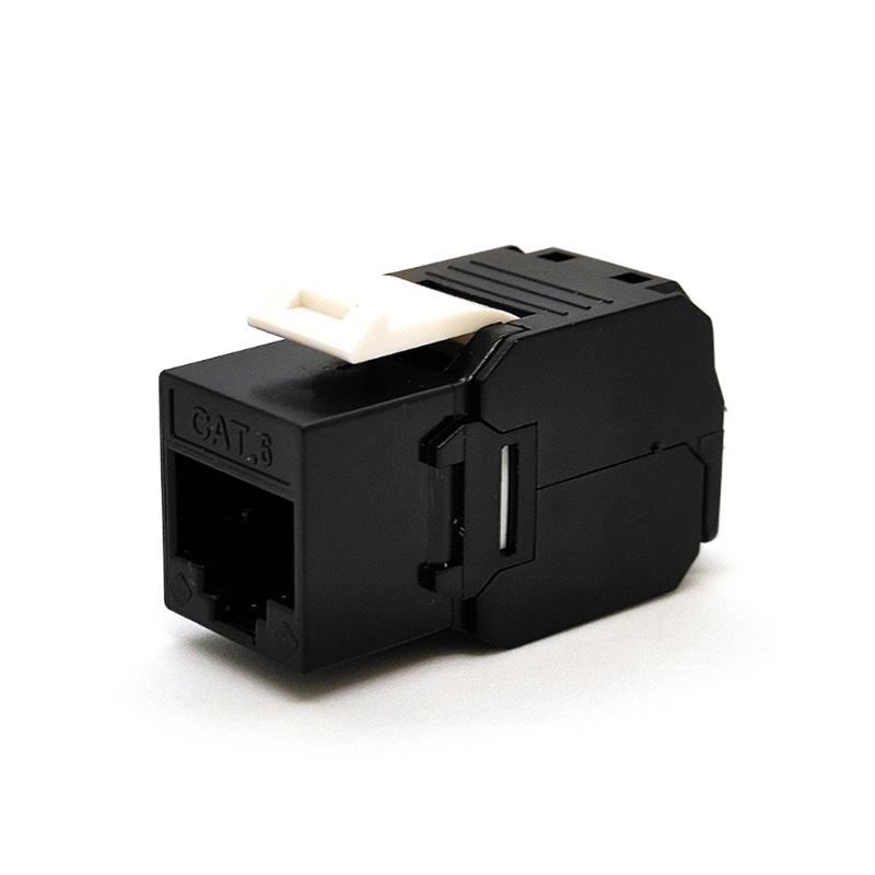 CAT6 Keystone Jack, Unshielded, Tool Free